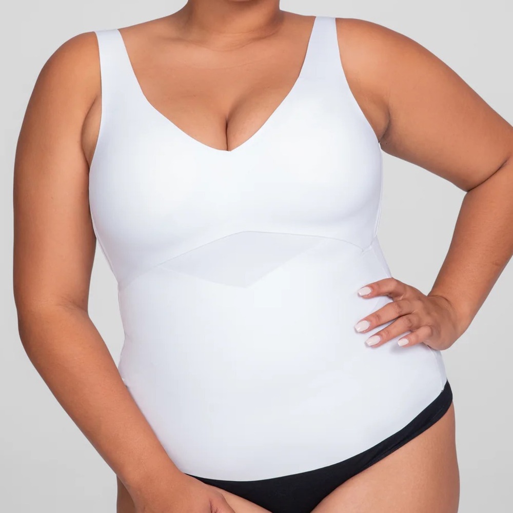 Honeylove LiftWear Tank Shapewear Top White XL